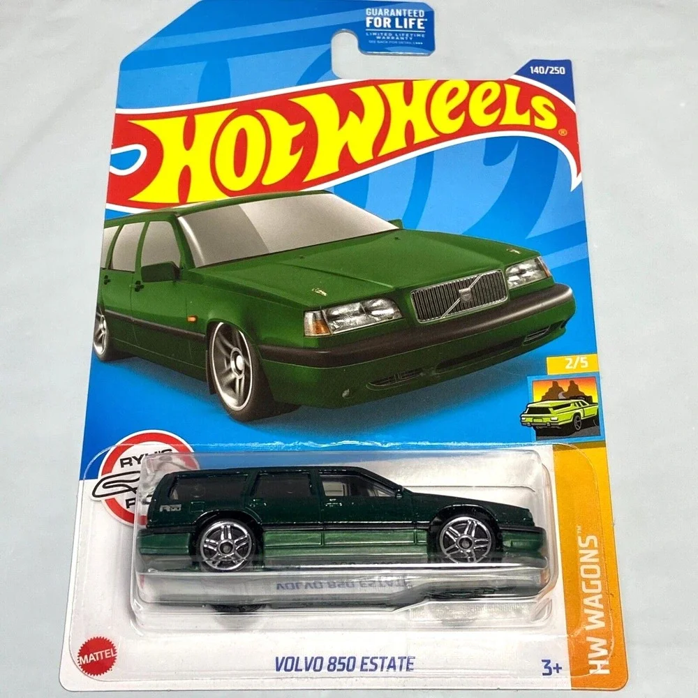 Hot Wheels Volvo 850 Estate 140/250 HW Wagons 2/5 Green 1:64 Die-cast‎ NIP 2022